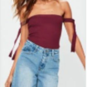 Missguided Off the Shoulder Onsie